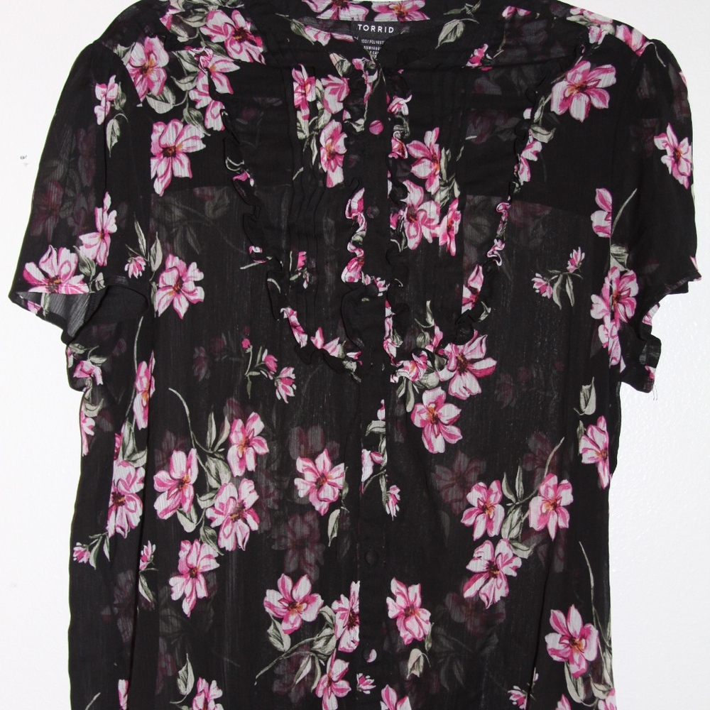 Torrid Floral Blouse